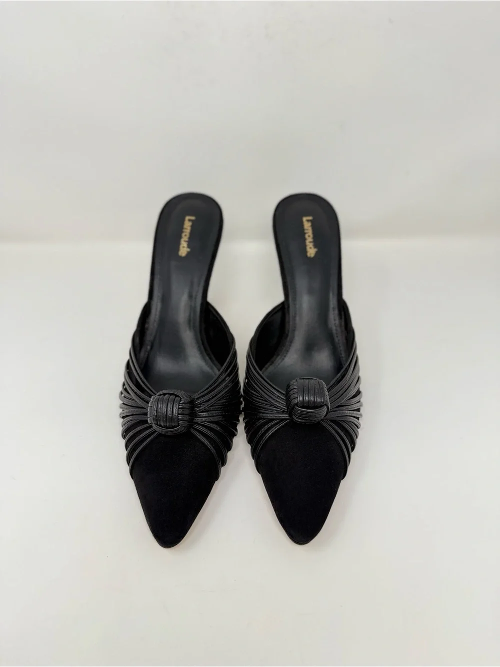 New Larroude Valerie Stiletto Pump Black Sz 10